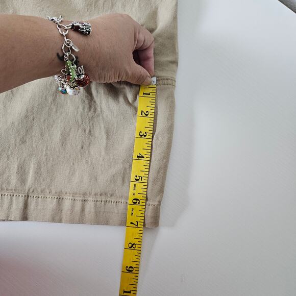 Terra & Sky Plus Sz 4X Beige Cotton Blend Casual Utility Pockets Pull-On Shorts - Picture 8 of 8